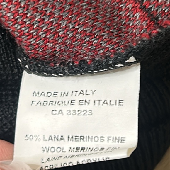 7 Downie Street Made in Italy Merino Wool Blend Crew Neck Striped Sweater XXL - Picture 5 of 16